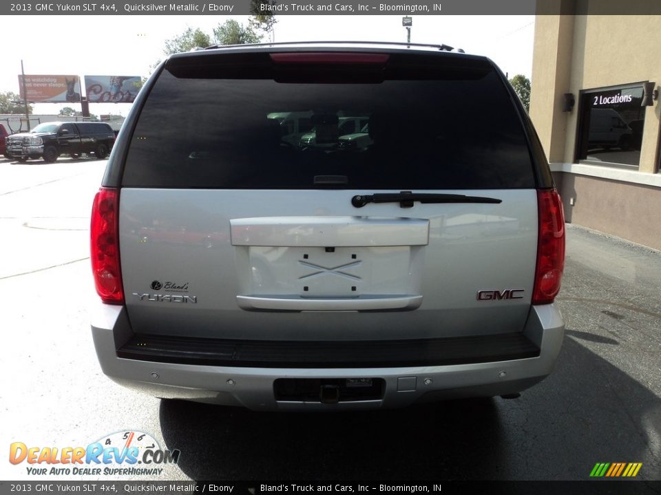 2013 GMC Yukon SLT 4x4 Quicksilver Metallic / Ebony Photo #34