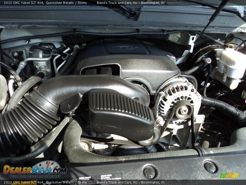 2013 GMC Yukon SLT 4x4 Quicksilver Metallic / Ebony Photo #36