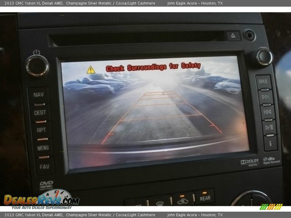 2013 GMC Yukon XL Denali AWD Champagne Silver Metallic / Cocoa/Light Cashmere Photo #27