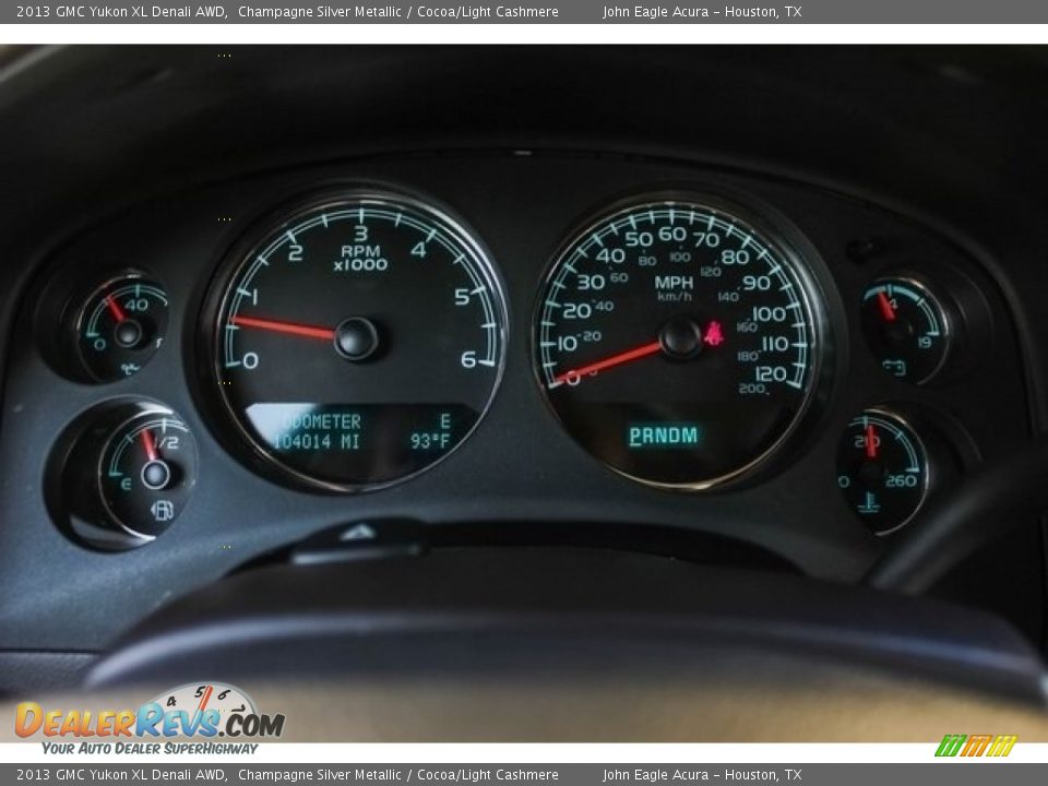 2013 GMC Yukon XL Denali AWD Champagne Silver Metallic / Cocoa/Light Cashmere Photo #28