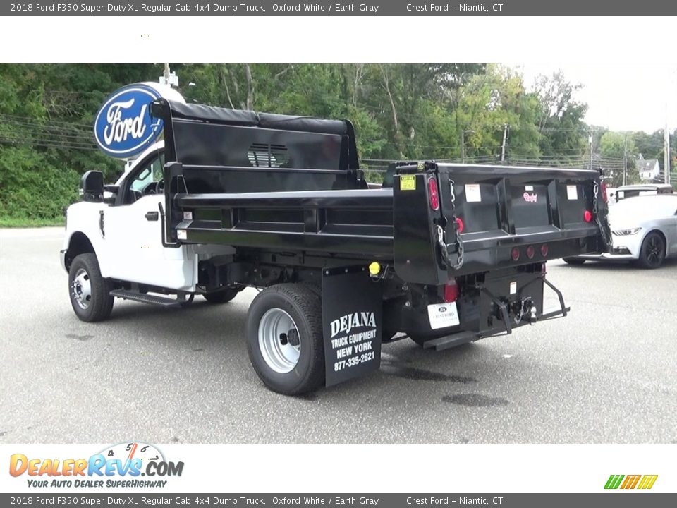 2018 Ford F350 Super Duty XL Regular Cab 4x4 Dump Truck Oxford White / Earth Gray Photo #5