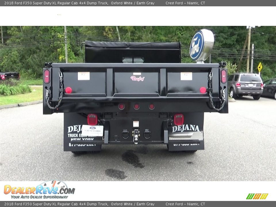 2018 Ford F350 Super Duty XL Regular Cab 4x4 Dump Truck Oxford White / Earth Gray Photo #6