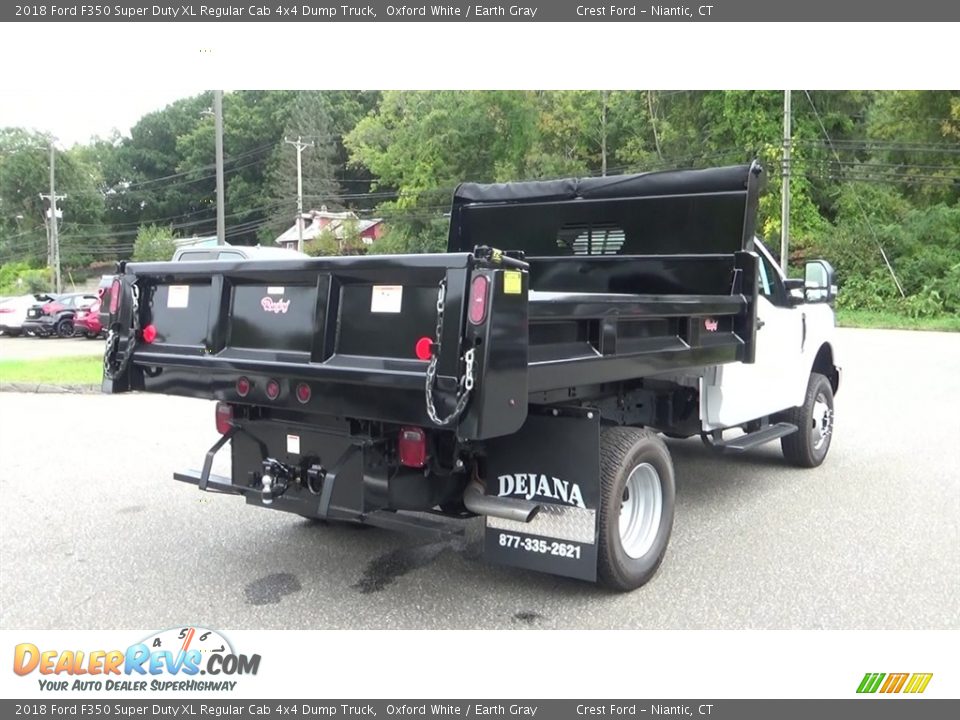 2018 Ford F350 Super Duty XL Regular Cab 4x4 Dump Truck Oxford White / Earth Gray Photo #7