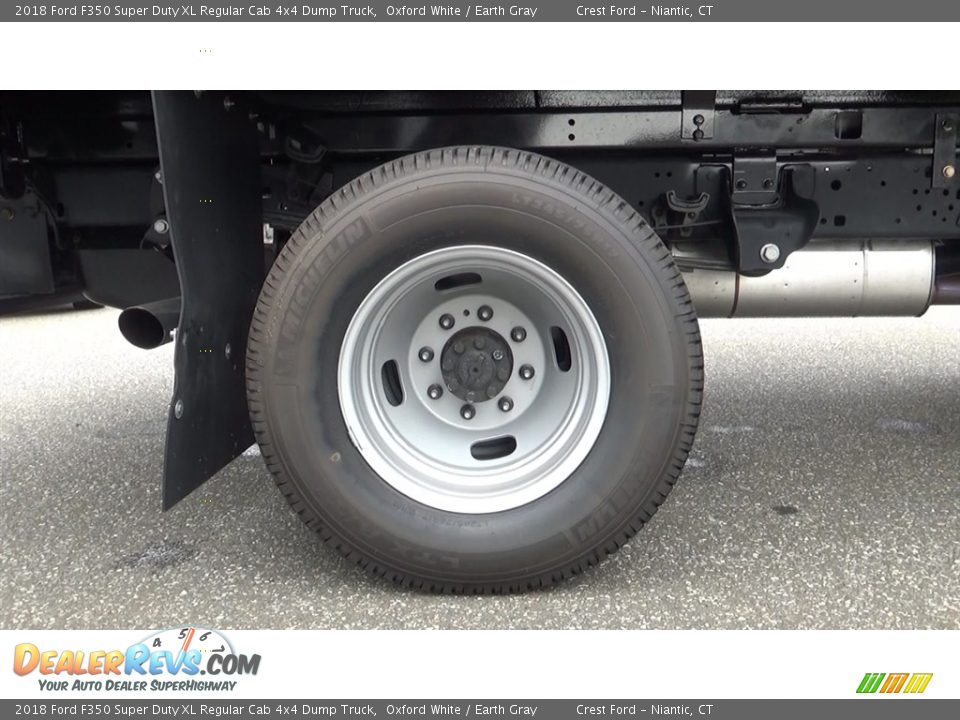2018 Ford F350 Super Duty XL Regular Cab 4x4 Dump Truck Oxford White / Earth Gray Photo #19