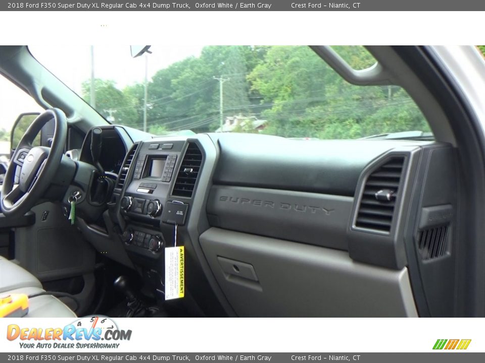 2018 Ford F350 Super Duty XL Regular Cab 4x4 Dump Truck Oxford White / Earth Gray Photo #21
