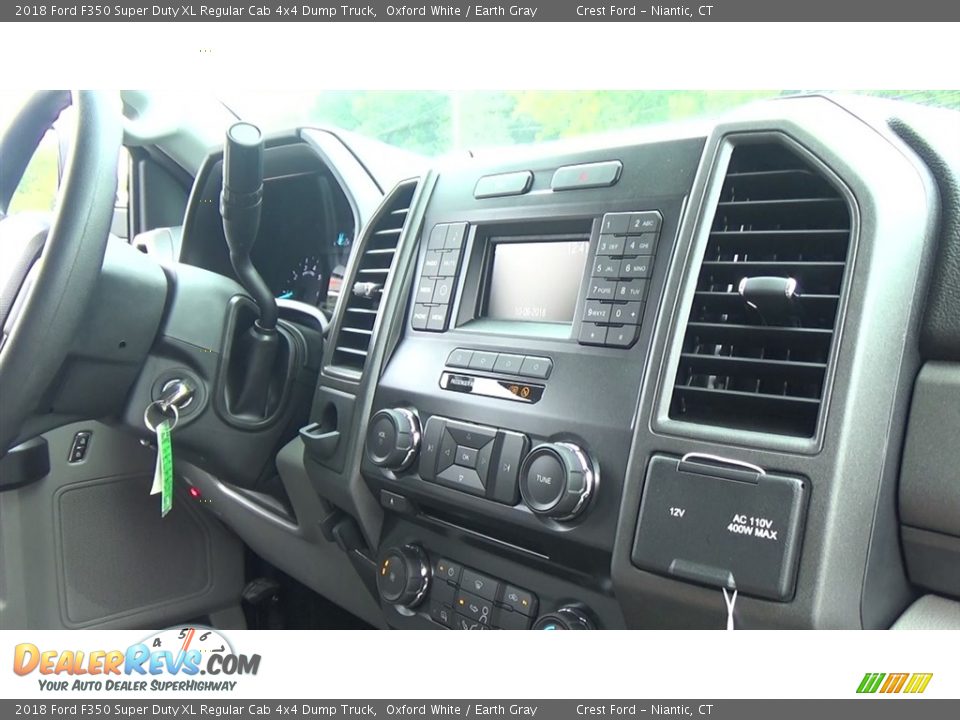2018 Ford F350 Super Duty XL Regular Cab 4x4 Dump Truck Oxford White / Earth Gray Photo #22