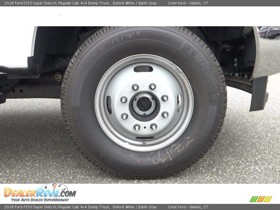 2018 Ford F350 Super Duty XL Regular Cab 4x4 Dump Truck Oxford White / Earth Gray Photo #25