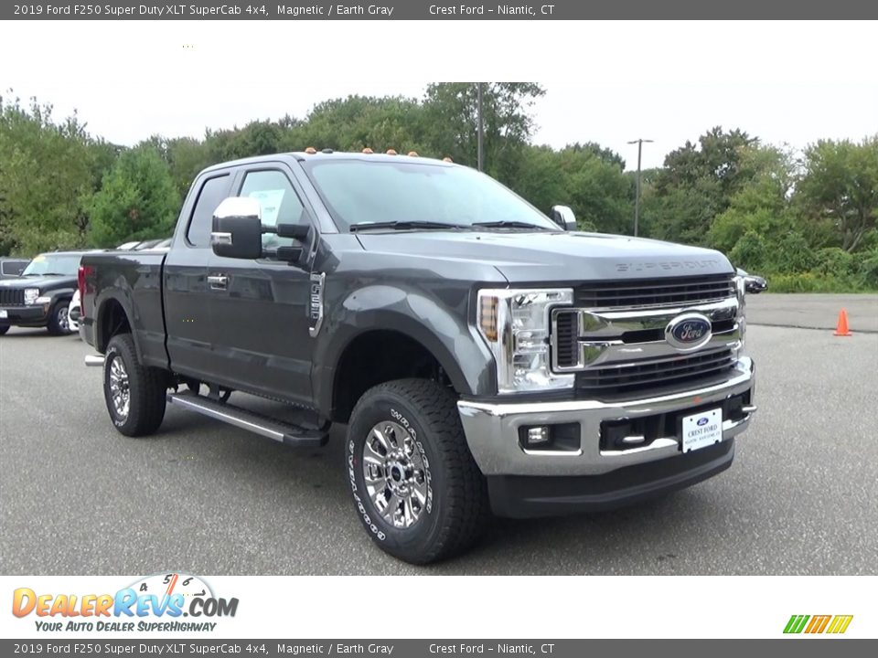 2019 Ford F250 Super Duty XLT SuperCab 4x4 Magnetic / Earth Gray Photo #1