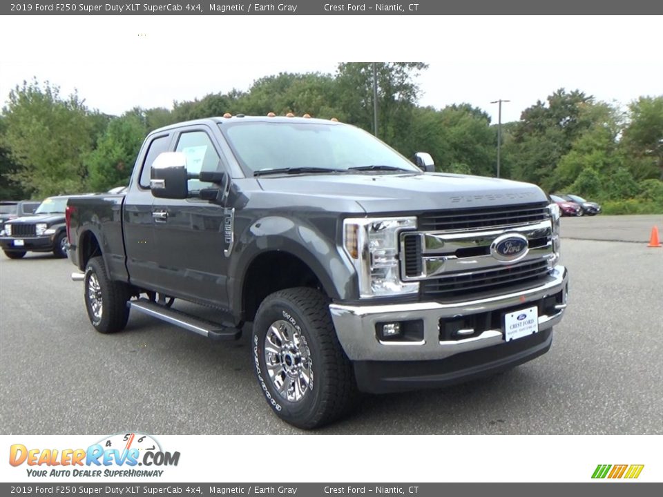 2019 Ford F250 Super Duty XLT SuperCab 4x4 Magnetic / Earth Gray Photo #2