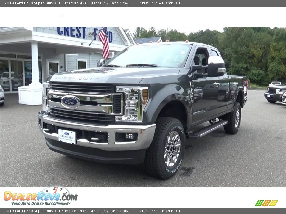 2019 Ford F250 Super Duty XLT SuperCab 4x4 Magnetic / Earth Gray Photo #4