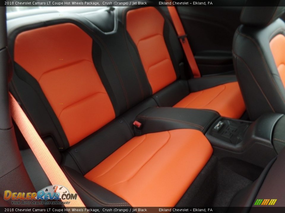 2018 Chevrolet Camaro LT Coupe Hot Wheels Package Crush (Orange) / Jet Black Photo #20