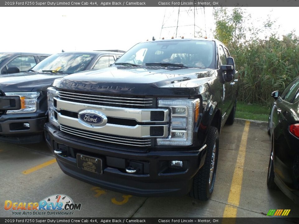 2019 Ford F250 Super Duty Limited Crew Cab 4x4 Agate Black / Camelback Photo #1