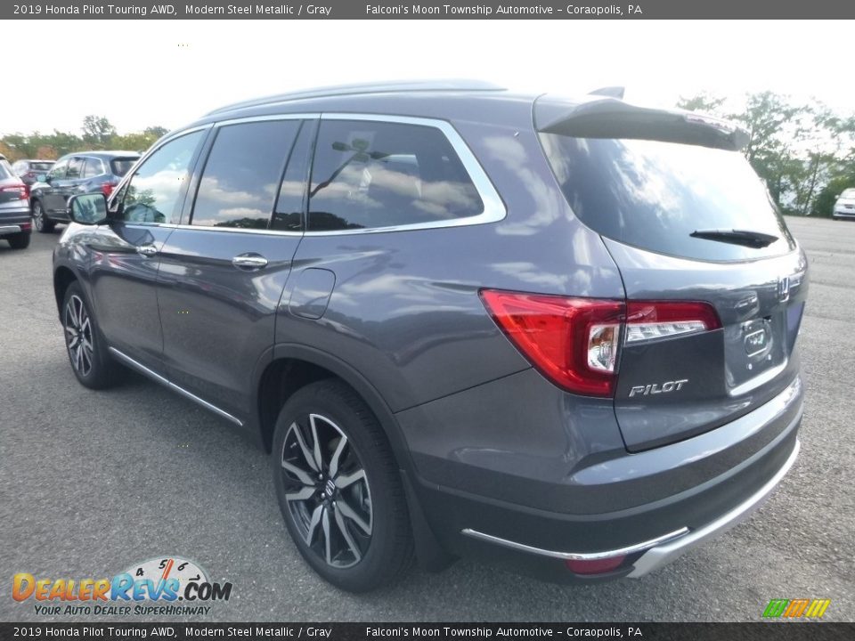Modern Steel Metallic 2019 Honda Pilot Touring AWD Photo #2
