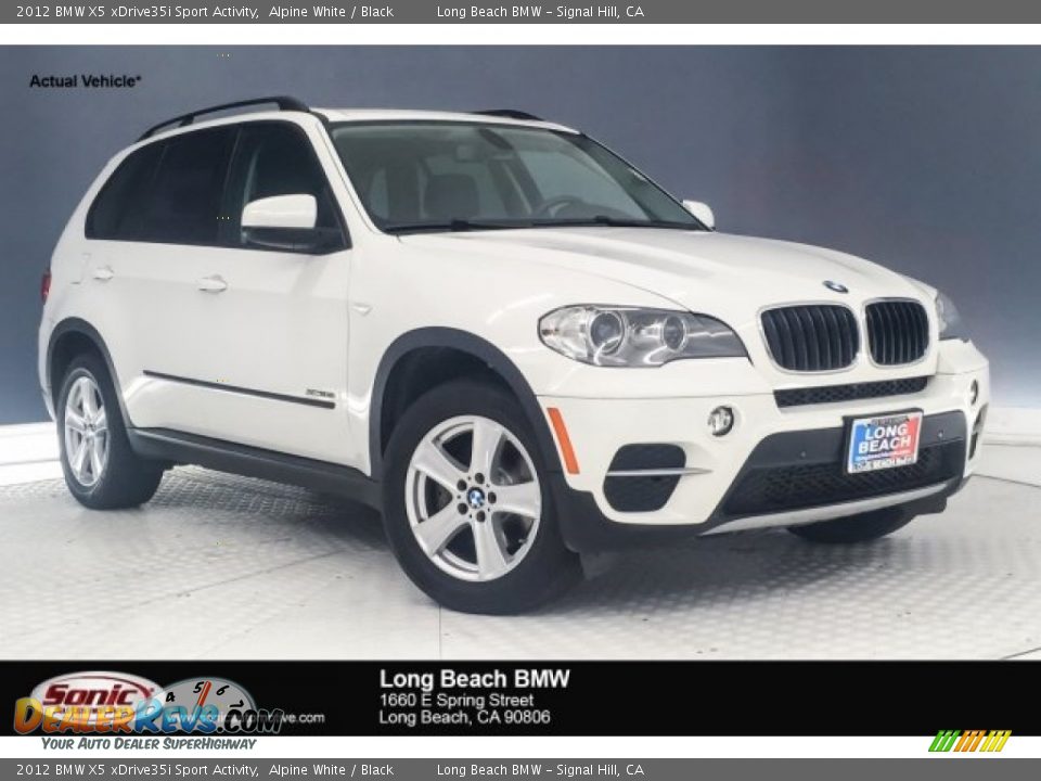 2012 BMW X5 xDrive35i Sport Activity Alpine White / Black Photo #1