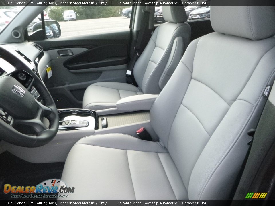 2019 Honda Pilot Touring AWD Modern Steel Metallic / Gray Photo #8