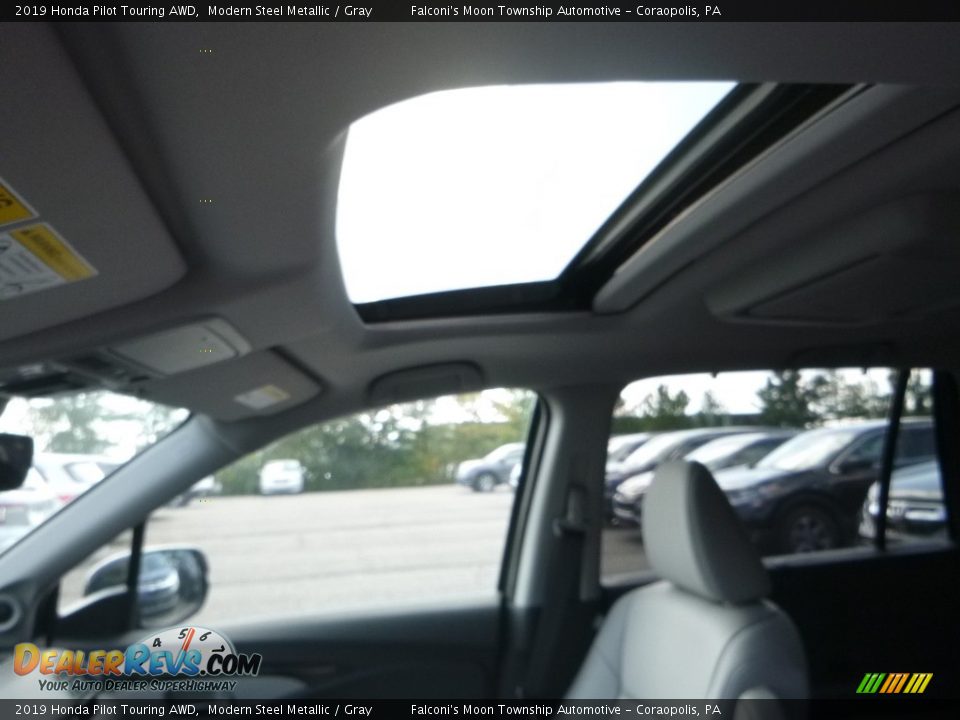 2019 Honda Pilot Touring AWD Modern Steel Metallic / Gray Photo #13