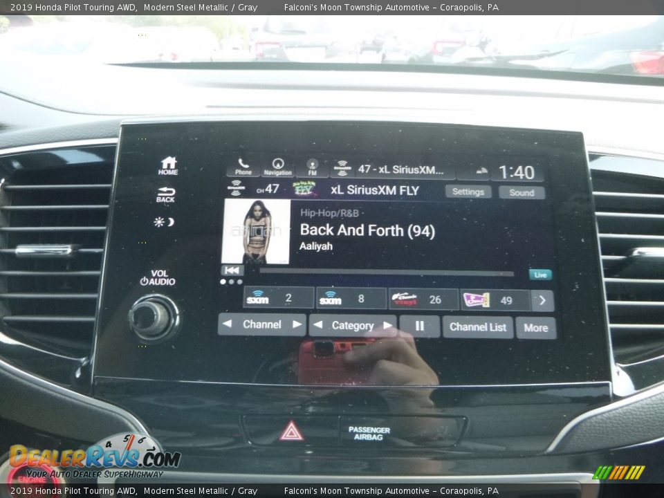 2019 Honda Pilot Touring AWD Modern Steel Metallic / Gray Photo #14