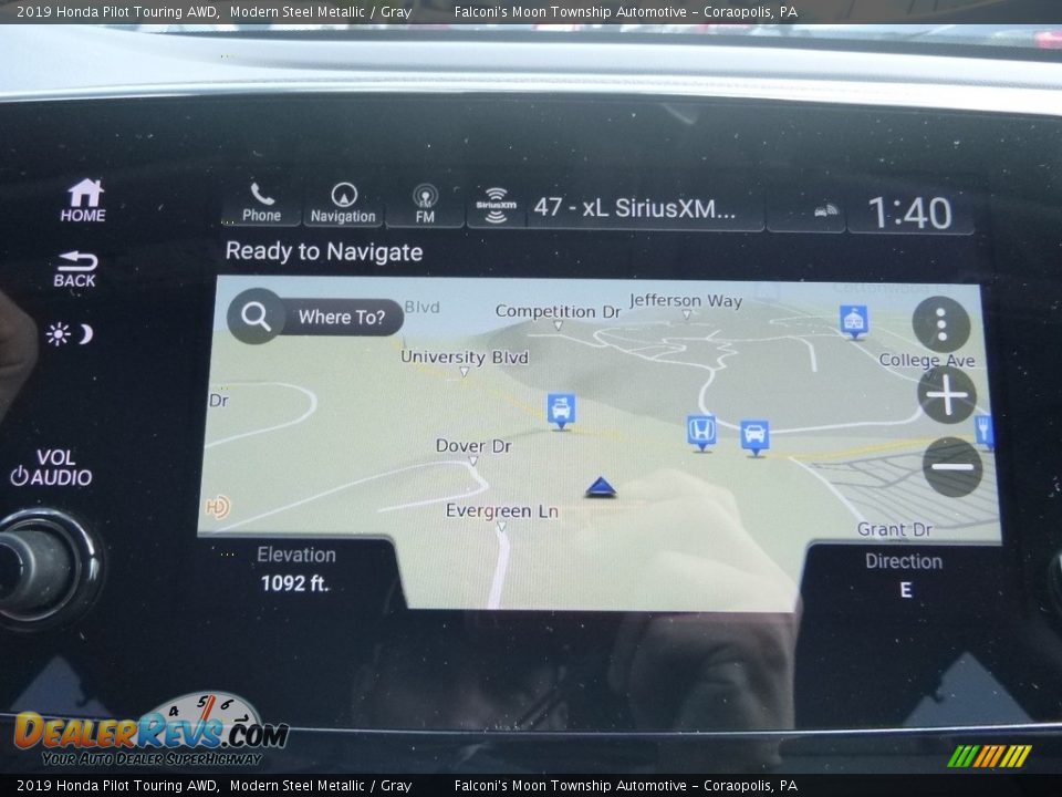 2019 Honda Pilot Touring AWD Modern Steel Metallic / Gray Photo #15