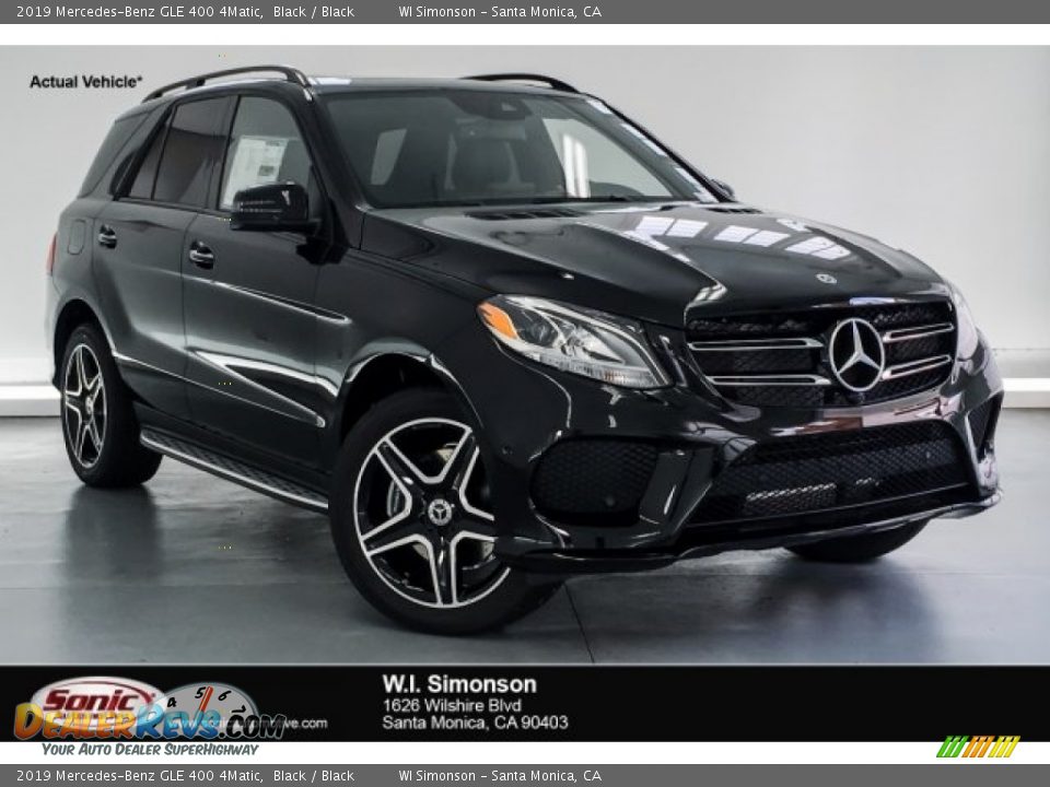 2019 Mercedes-Benz GLE 400 4Matic Black / Black Photo #1