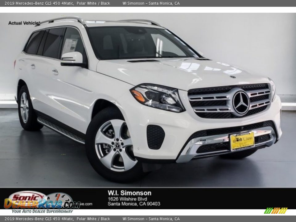 2019 Mercedes-Benz GLS 450 4Matic Polar White / Black Photo #1