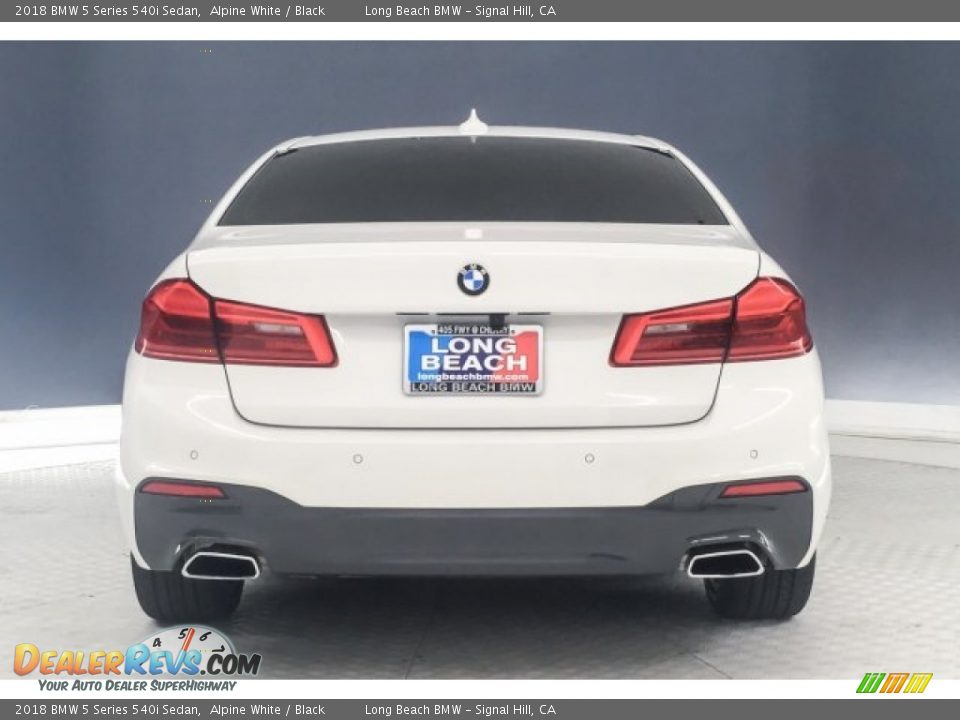 2018 BMW 5 Series 540i Sedan Alpine White / Black Photo #3