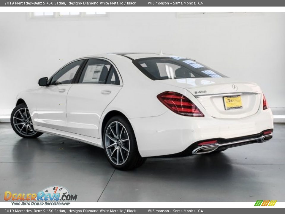 2019 Mercedes-Benz S 450 Sedan designo Diamond White Metallic / Black Photo #2