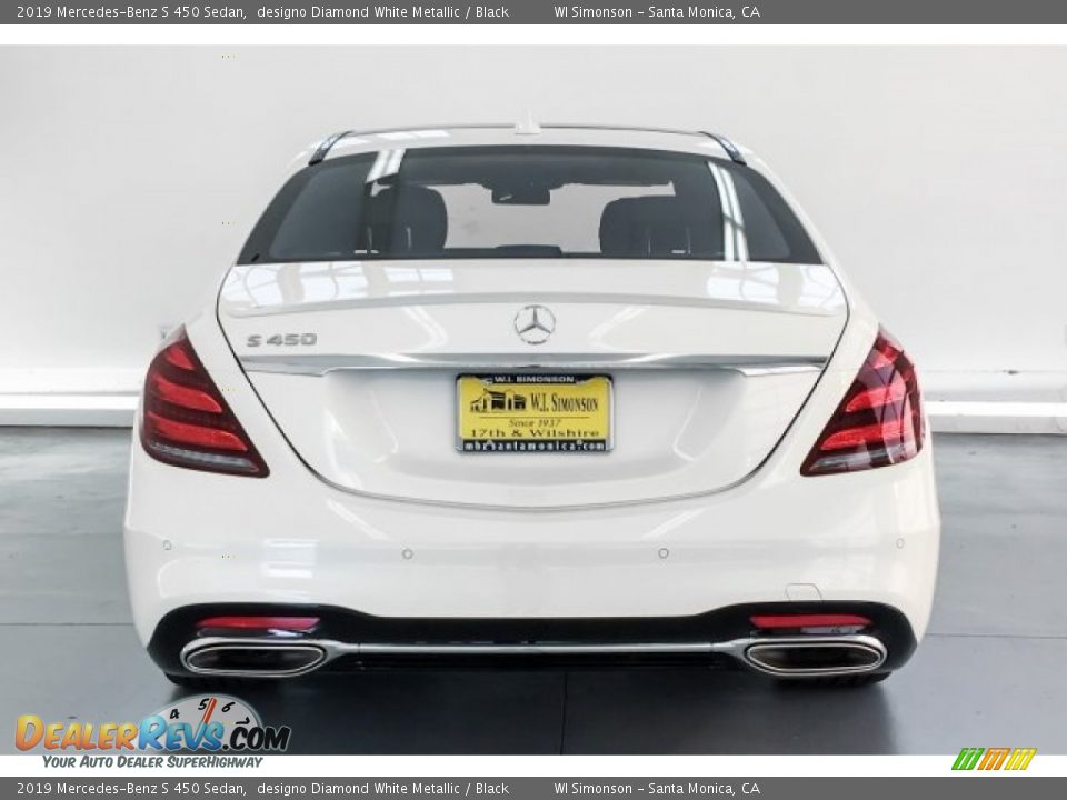 2019 Mercedes-Benz S 450 Sedan designo Diamond White Metallic / Black Photo #3