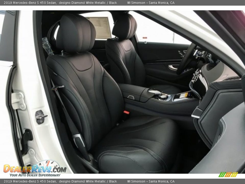 2019 Mercedes-Benz S 450 Sedan designo Diamond White Metallic / Black Photo #5