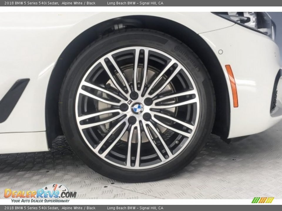 2018 BMW 5 Series 540i Sedan Alpine White / Black Photo #7