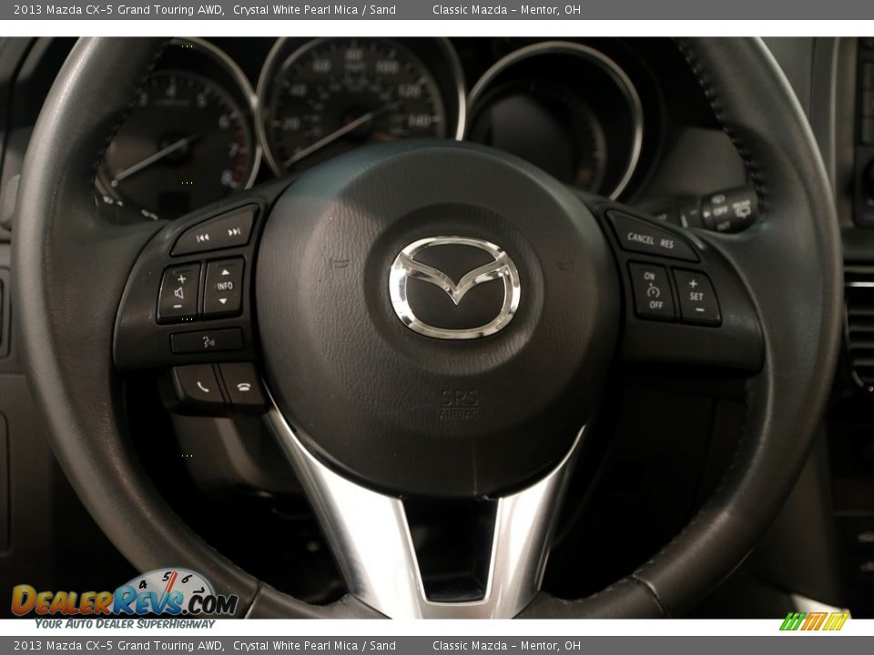 2013 Mazda CX-5 Grand Touring AWD Crystal White Pearl Mica / Sand Photo #6