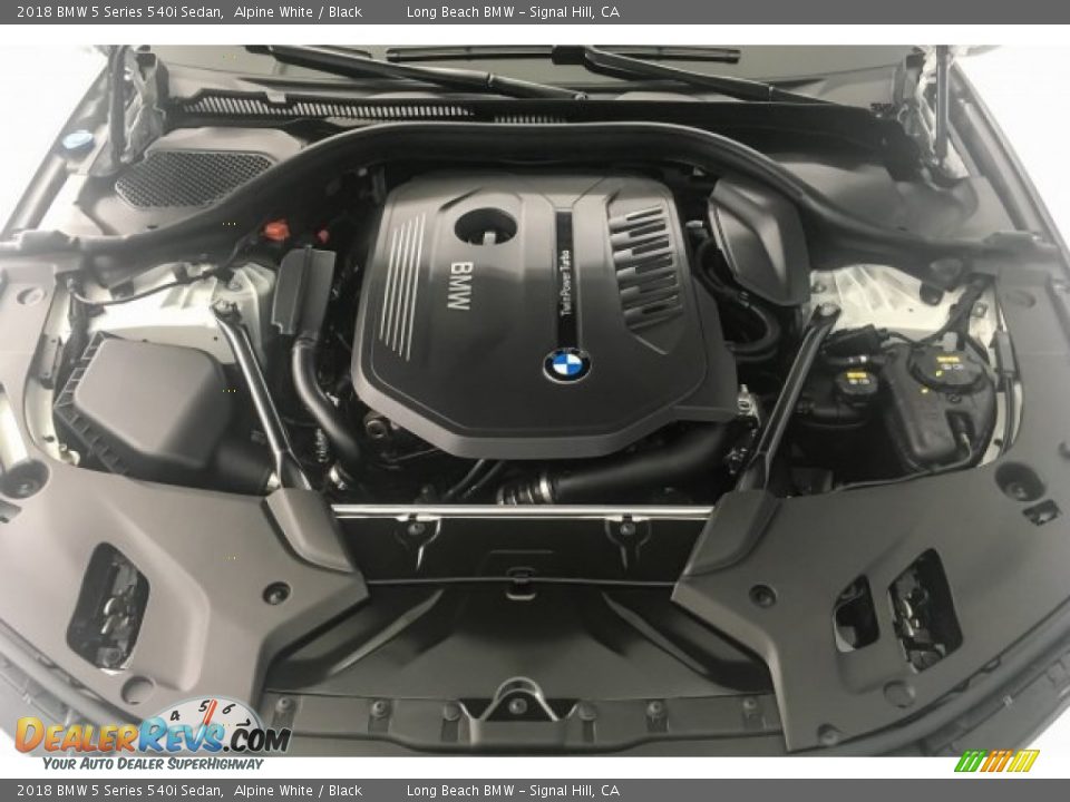 2018 BMW 5 Series 540i Sedan Alpine White / Black Photo #8