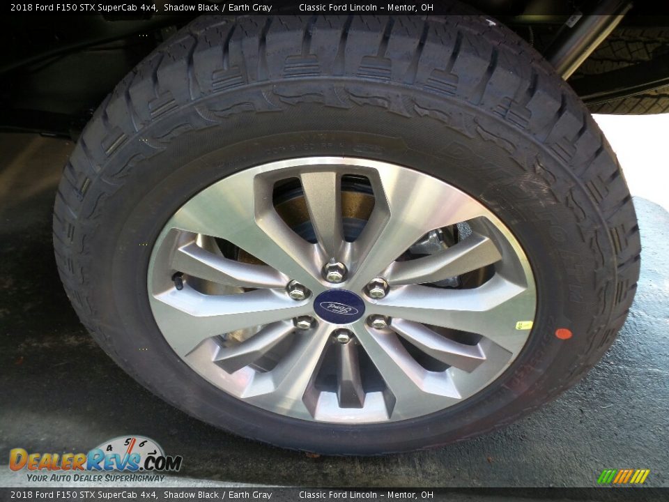 2018 Ford F150 STX SuperCab 4x4 Shadow Black / Earth Gray Photo #4