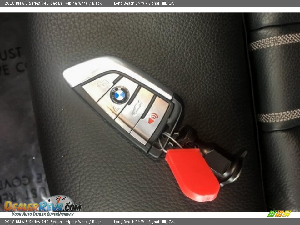 2018 BMW 5 Series 540i Sedan Alpine White / Black Photo #10