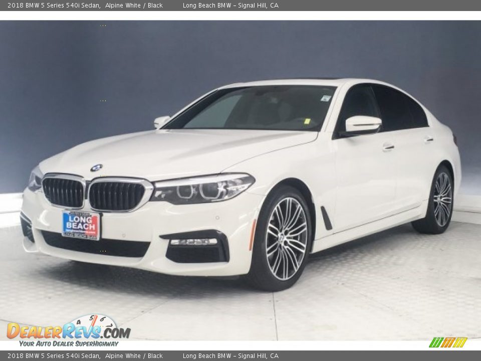2018 BMW 5 Series 540i Sedan Alpine White / Black Photo #11