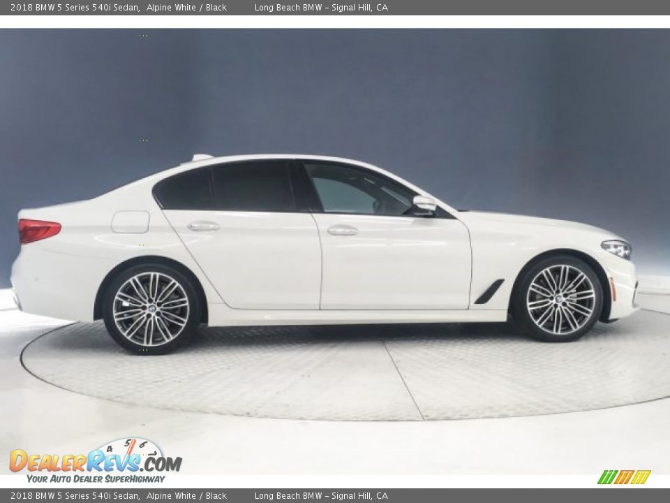 2018 BMW 5 Series 540i Sedan Alpine White / Black Photo #18