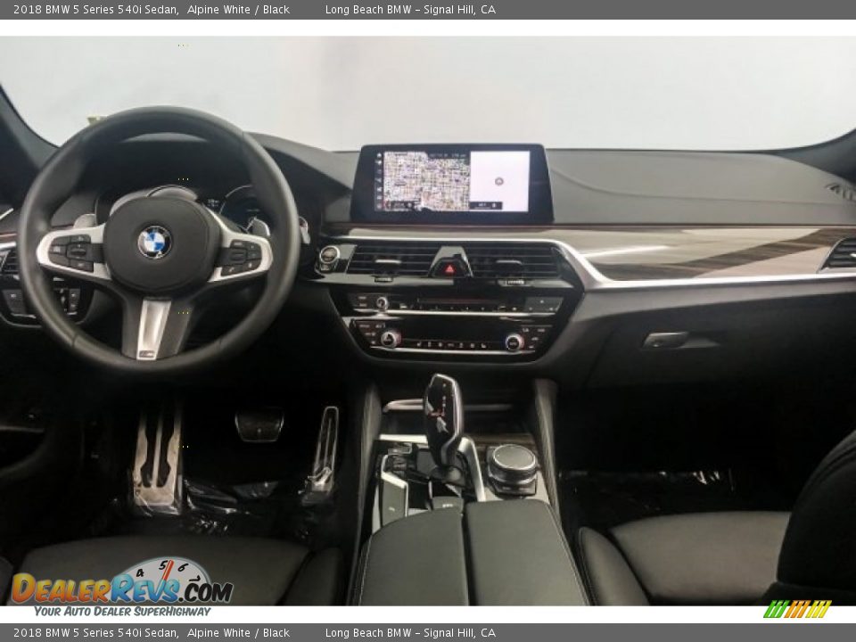 2018 BMW 5 Series 540i Sedan Alpine White / Black Photo #21