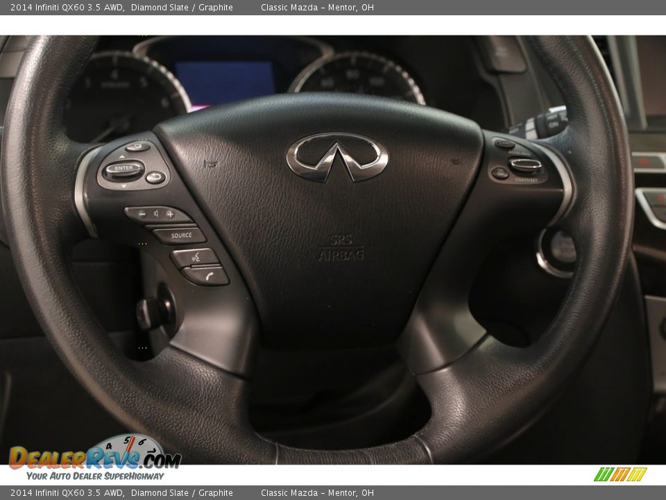 2014 Infiniti QX60 3.5 AWD Diamond Slate / Graphite Photo #6