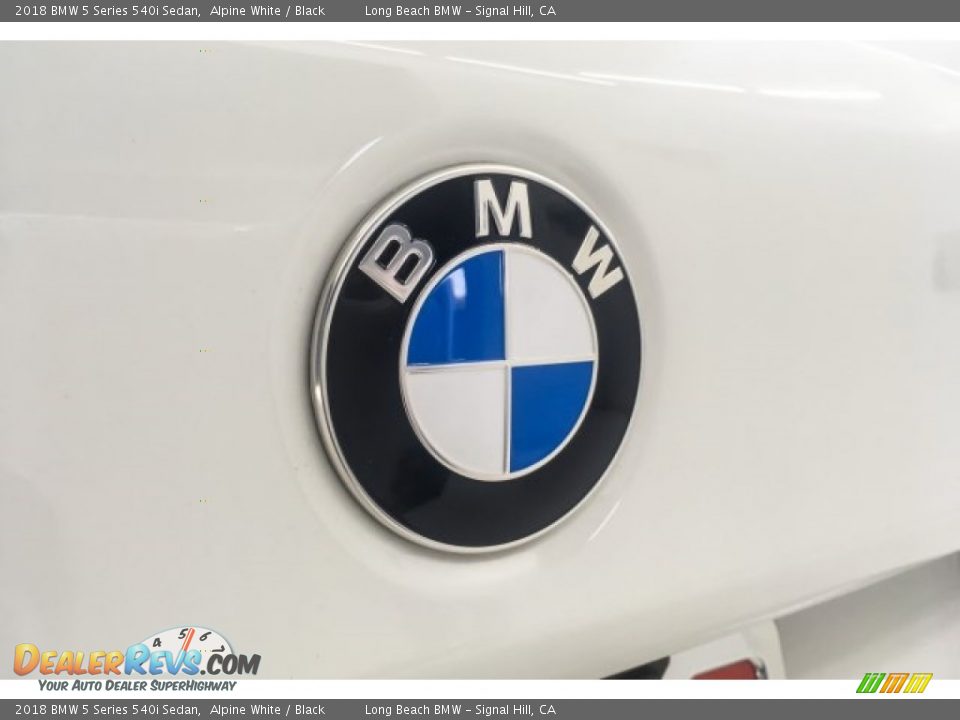 2018 BMW 5 Series 540i Sedan Alpine White / Black Photo #27