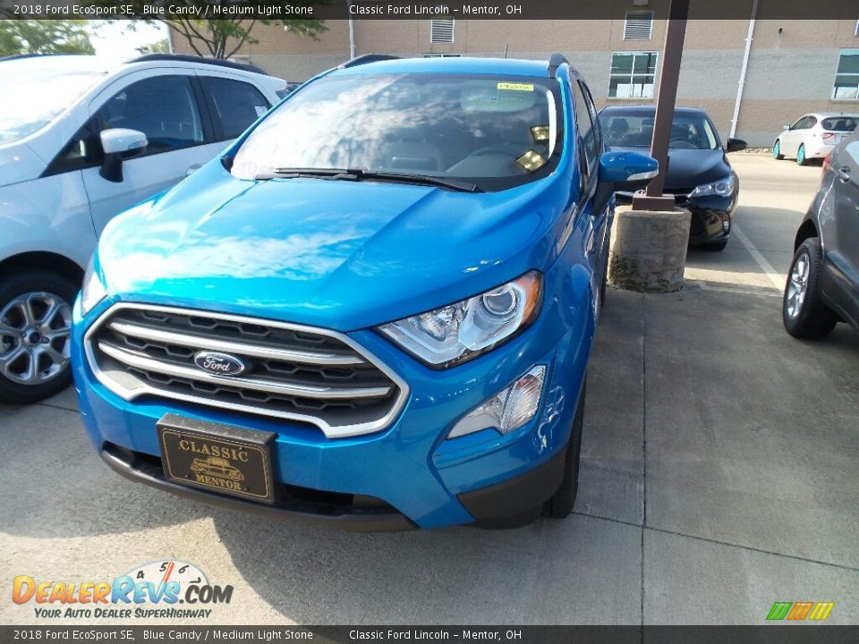 2018 Ford EcoSport SE Blue Candy / Medium Light Stone Photo #1