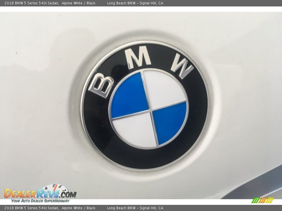 2018 BMW 5 Series 540i Sedan Alpine White / Black Photo #33