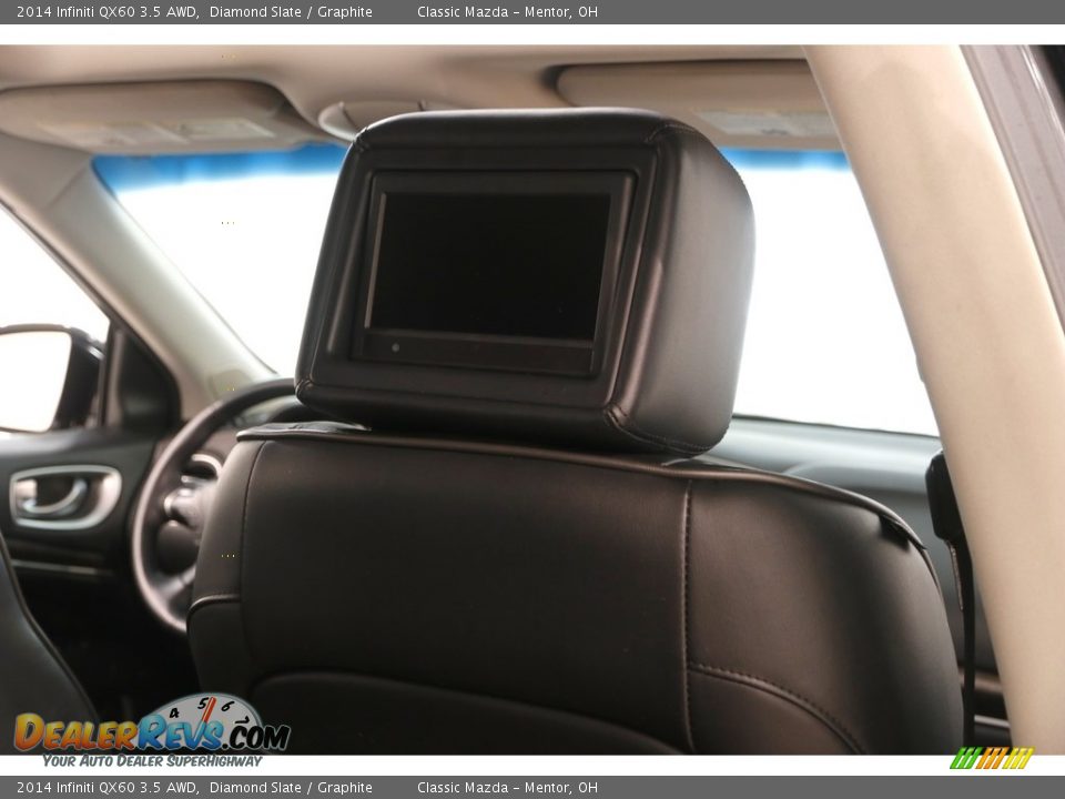2014 Infiniti QX60 3.5 AWD Diamond Slate / Graphite Photo #23