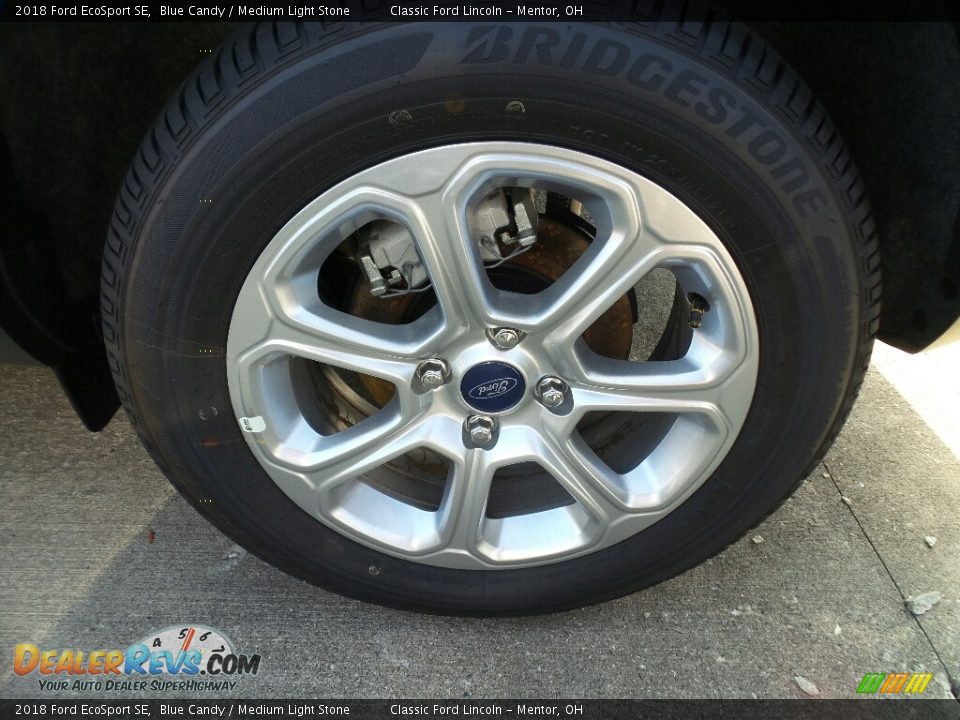 2018 Ford EcoSport SE Blue Candy / Medium Light Stone Photo #4