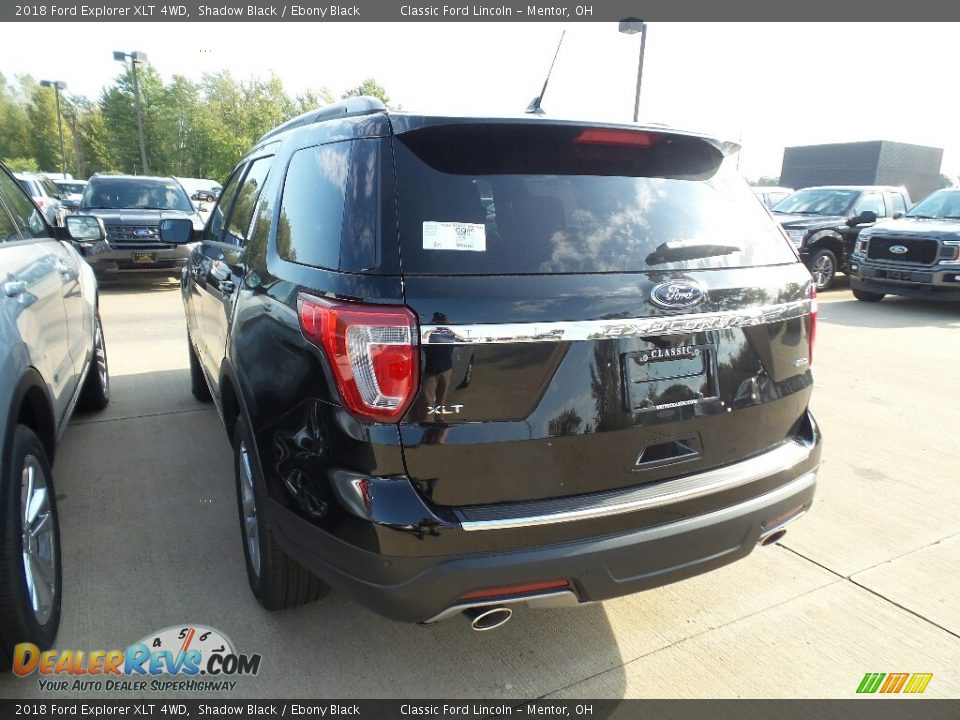 2018 Ford Explorer XLT 4WD Shadow Black / Ebony Black Photo #3