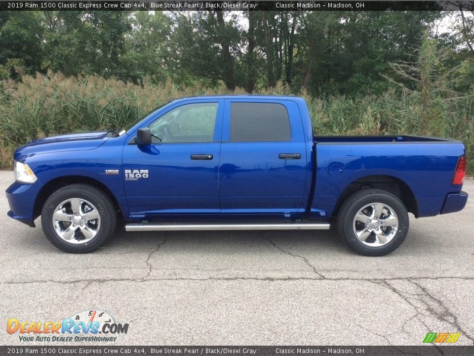 Blue Streak Pearl 2019 Ram 1500 Classic Express Crew Cab 4x4 Photo #3