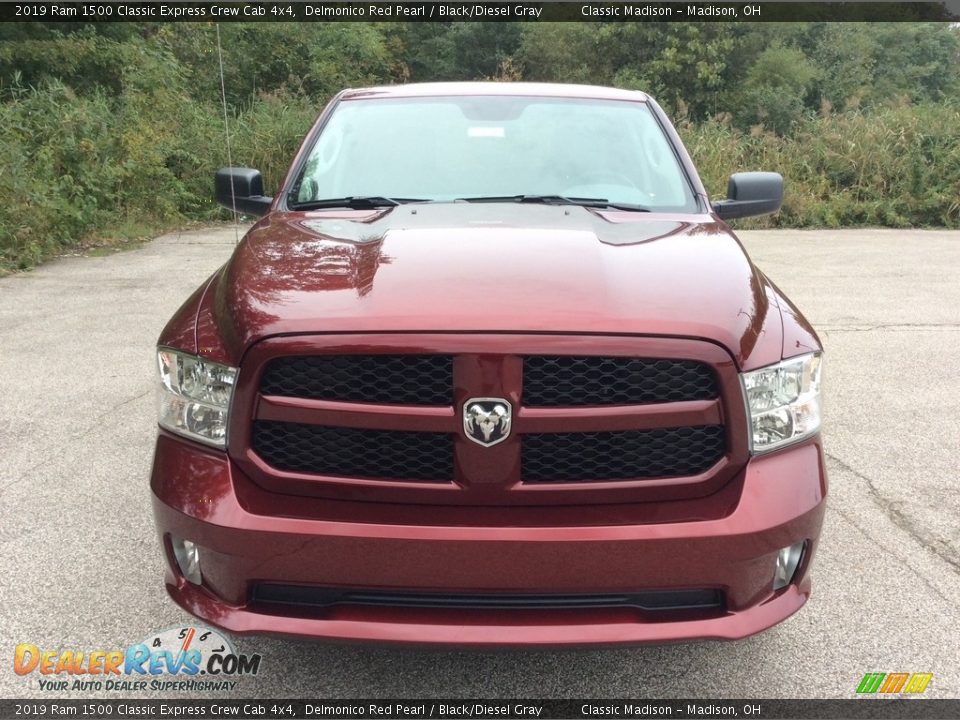 2019 Ram 1500 Classic Express Crew Cab 4x4 Delmonico Red Pearl / Black/Diesel Gray Photo #2