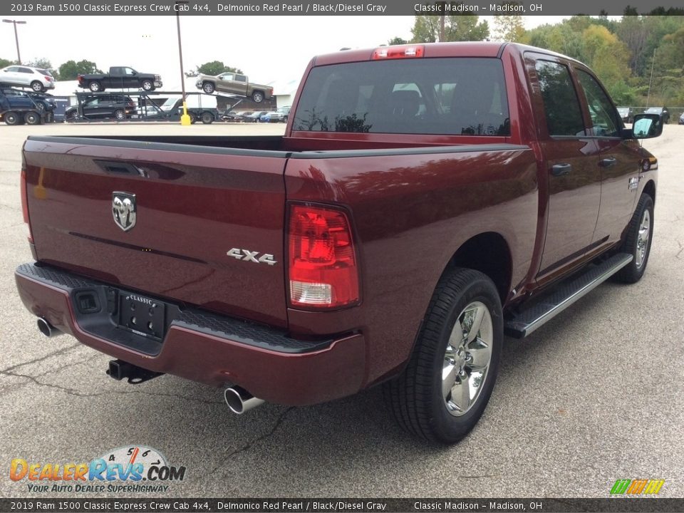 2019 Ram 1500 Classic Express Crew Cab 4x4 Delmonico Red Pearl / Black/Diesel Gray Photo #6