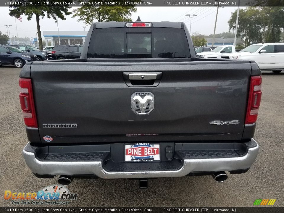 2019 Ram 1500 Big Horn Crew Cab 4x4 Granite Crystal Metallic / Black/Diesel Gray Photo #5