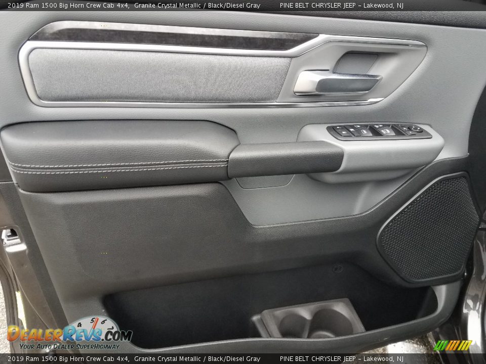 2019 Ram 1500 Big Horn Crew Cab 4x4 Granite Crystal Metallic / Black/Diesel Gray Photo #8