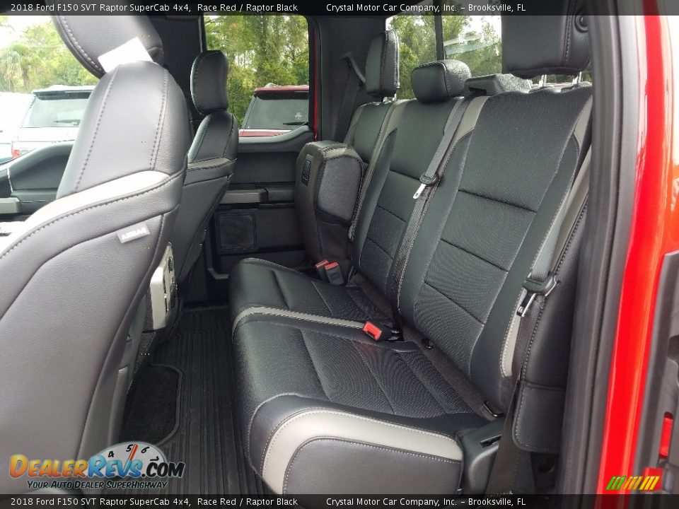 Rear Seat of 2018 Ford F150 SVT Raptor SuperCab 4x4 Photo #10