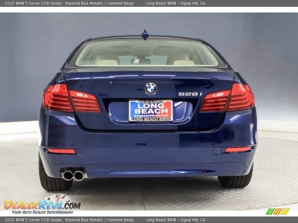 2015 BMW 5 Series 528i Sedan Imperial Blue Metallic / Venetian Beige Photo #3